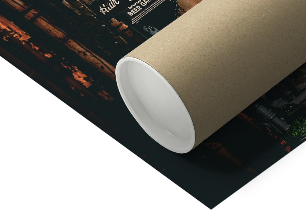 Atmospheric fine art photography of a figure walking through an Edinburgh close. A study in light, shadow and quiet movement from the Light & Shadow collection.