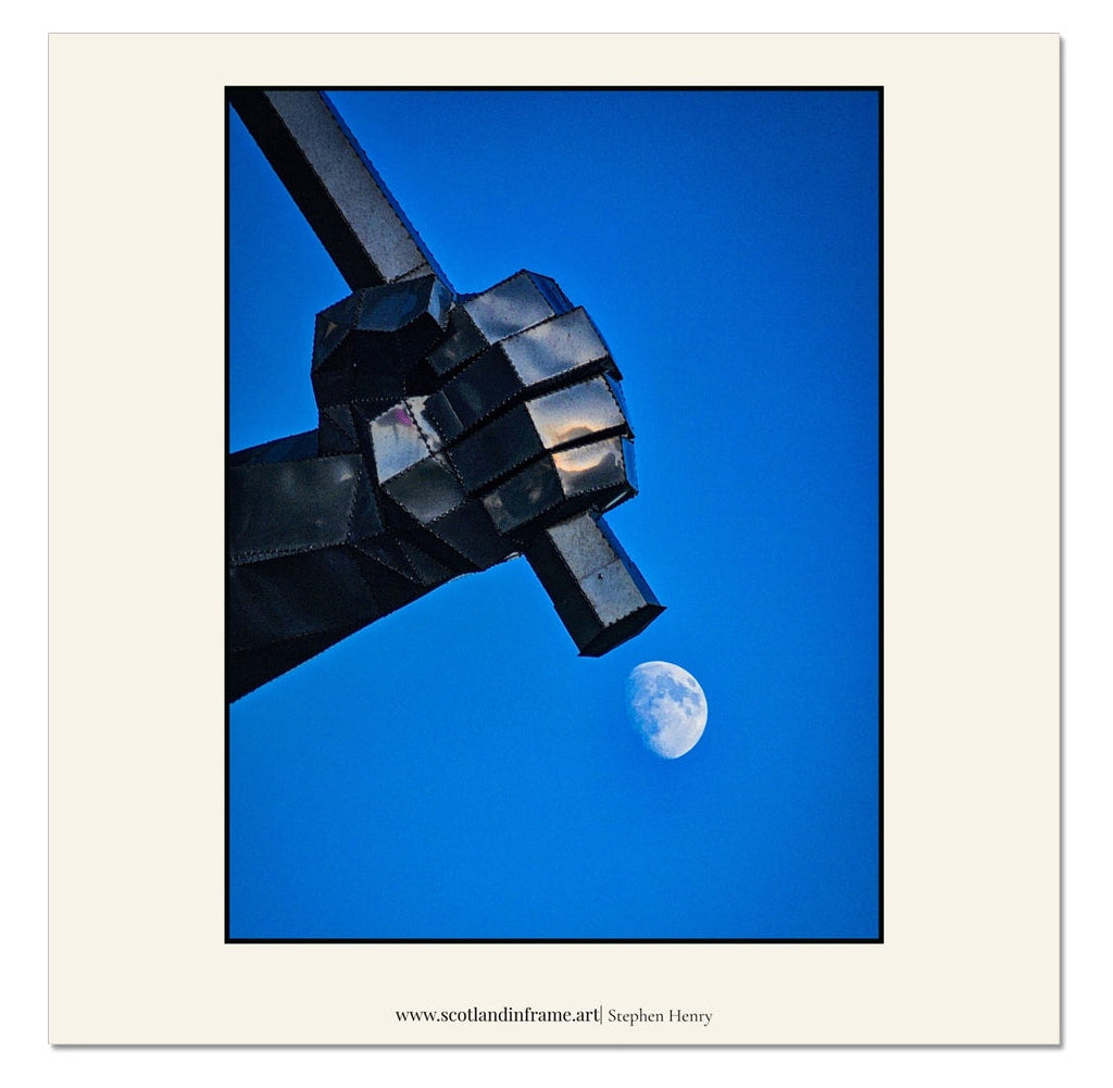 Contemporary Photograph of the Shipbuilders of Port Glasgow and the Wolf Moon.