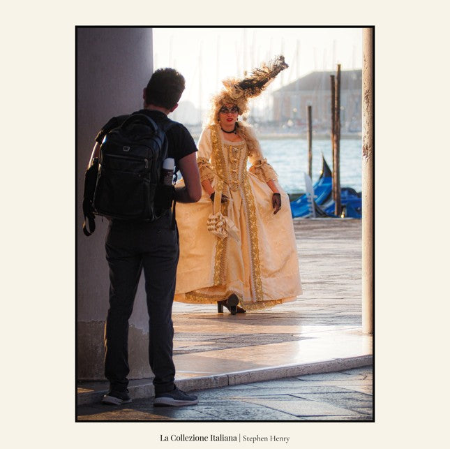 Fine art Italian travel photograph of Rome street at sunset, part of La Collezione Italiana wall art series