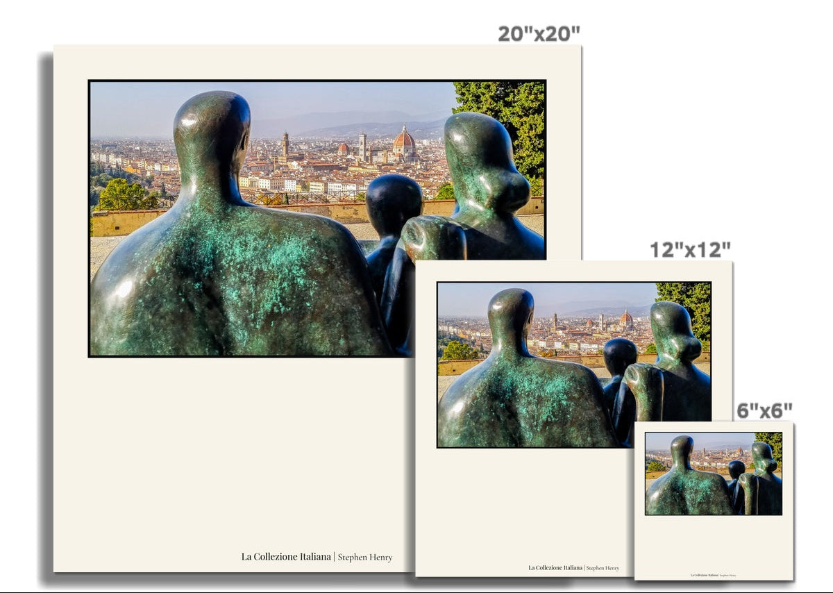 Henry Moore in Florence Fine Art Print