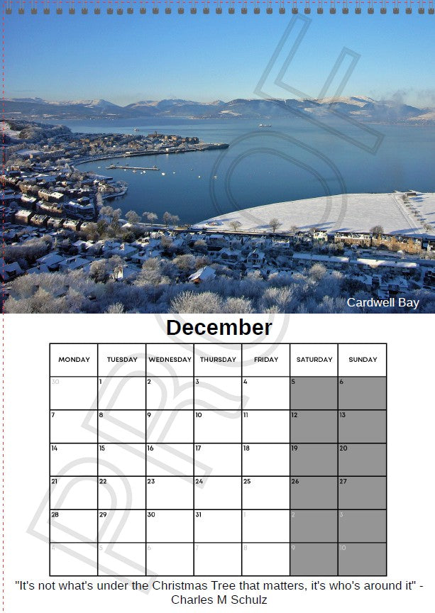 2026 Scottish Calendar - Deluxe & A3 Size