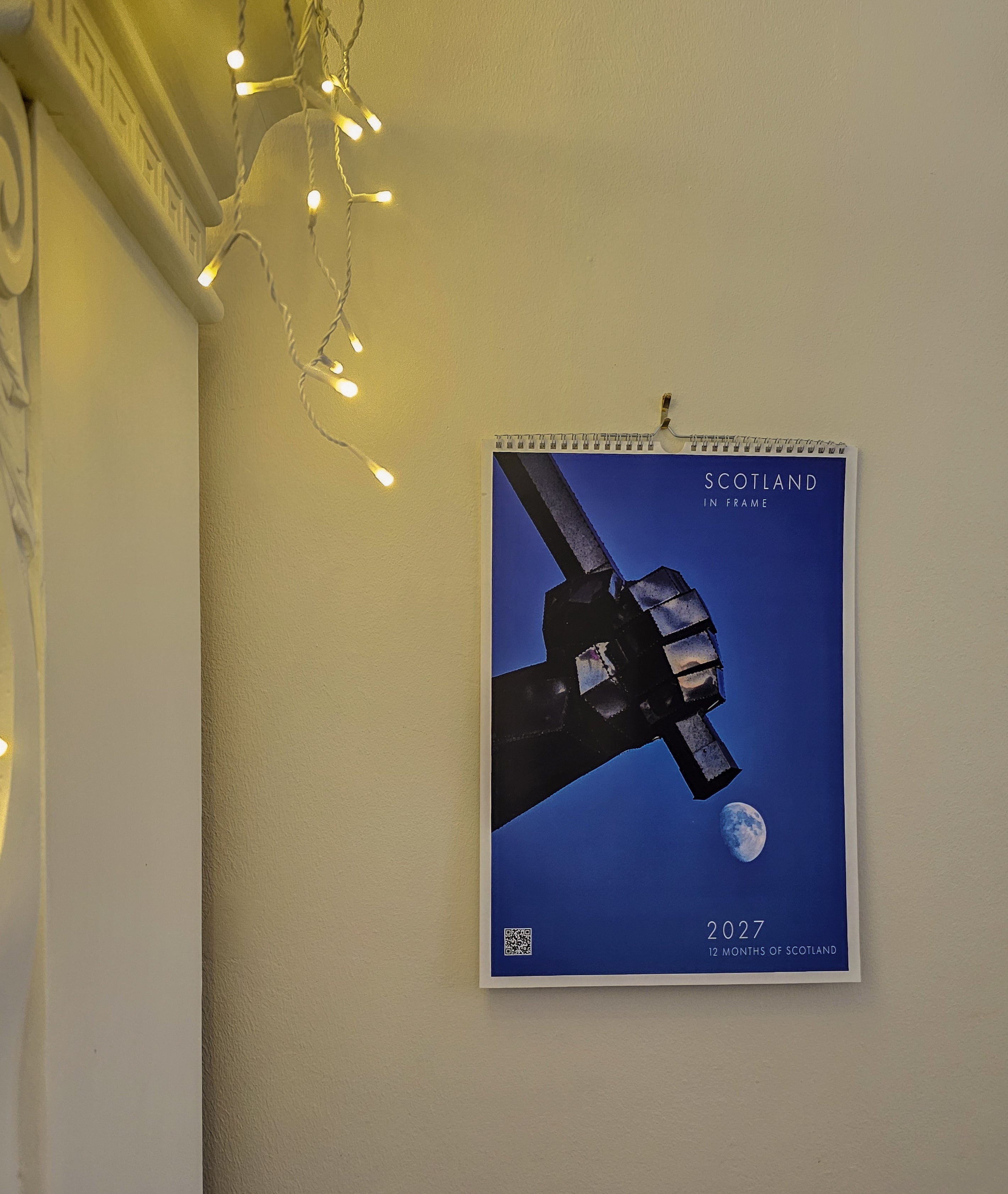 Scotland in Frame 2027 Scottish wall calendar featuring the Shipbuilders of Port Glasgow cover artwork.
