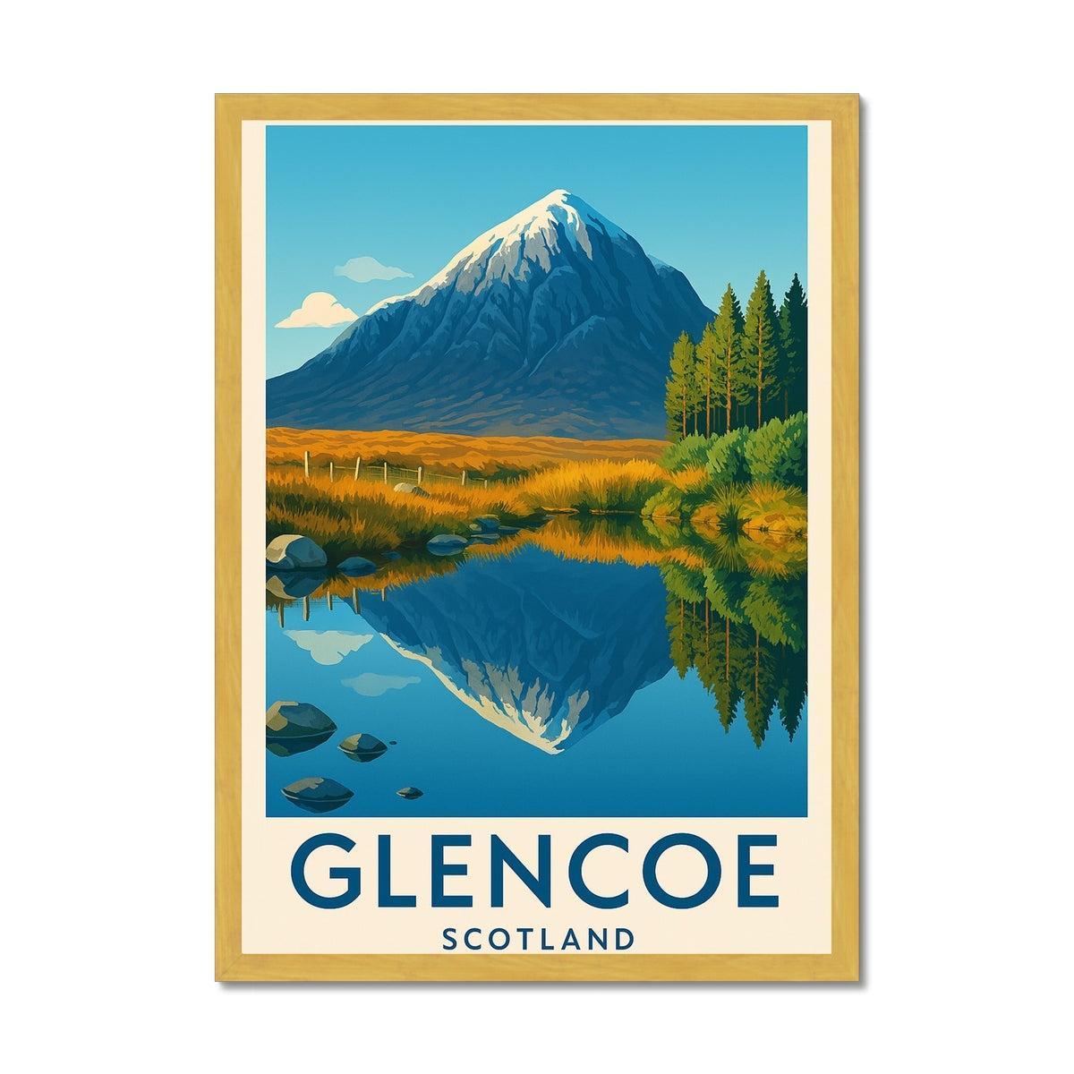 Glencoe Antique Vintage Retro Framed Art Print