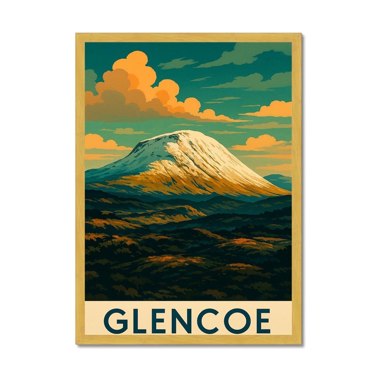 Glencoe ii Antique Vintage Retro Framed Art Print