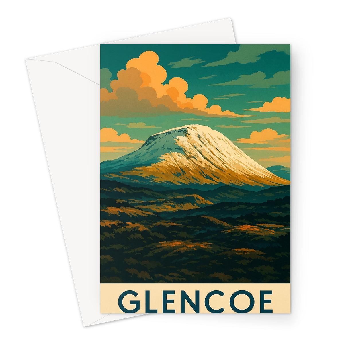 Glencoe ii Vintage Retro Art Greeting Card