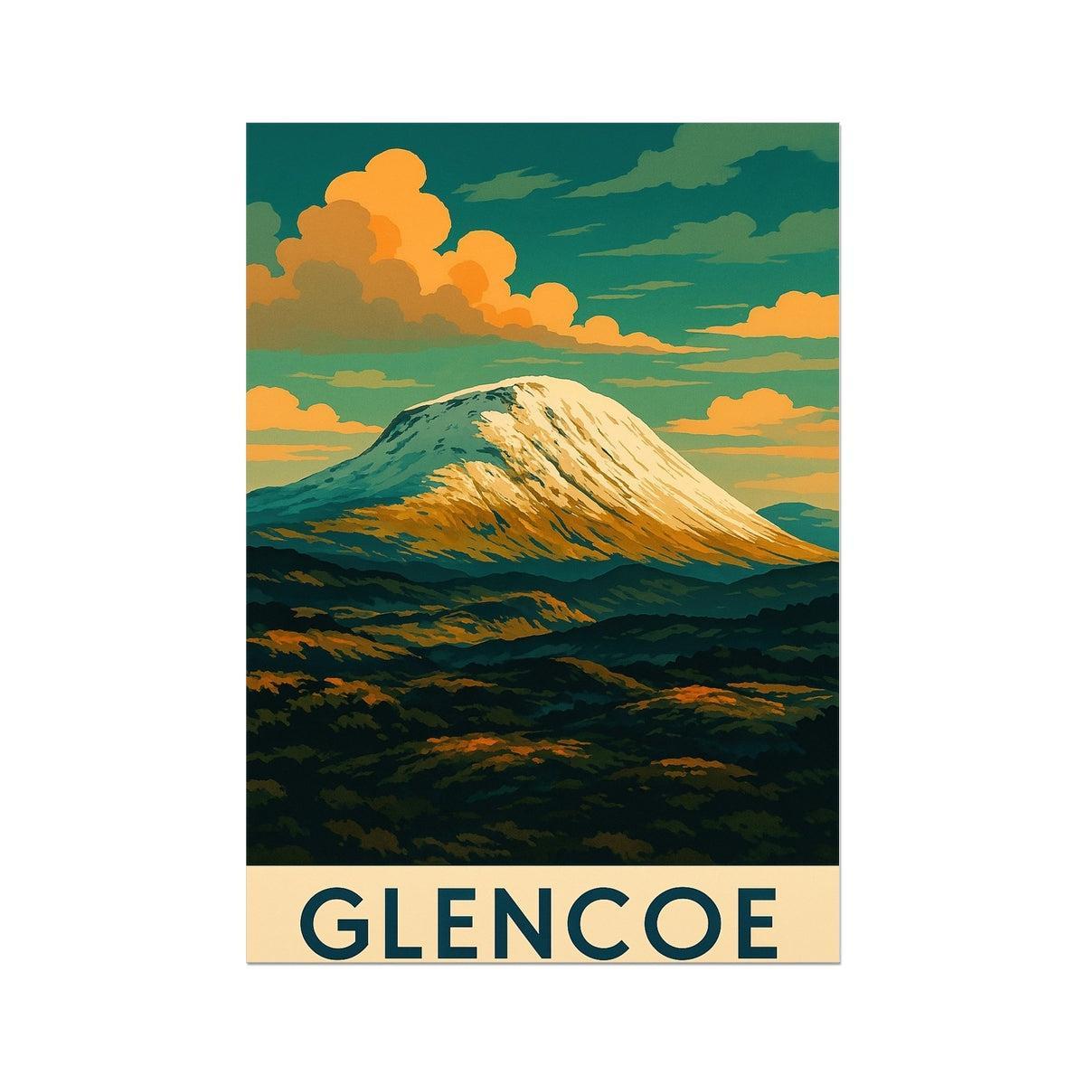 Glencoe ii Vintage Retro Fine Art Print