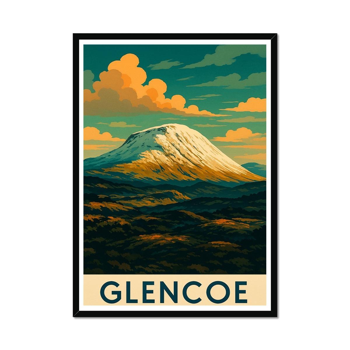Glencoe ii Vintage Retro Framed Art Print