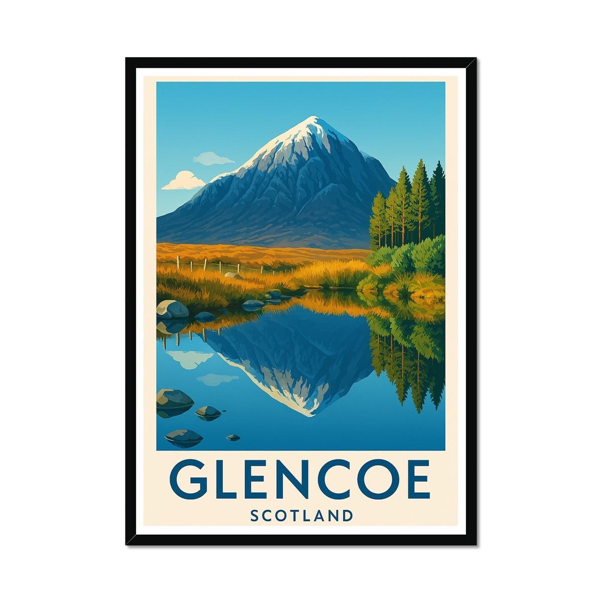 Glencoe Vintage Retro Framed Art Print
