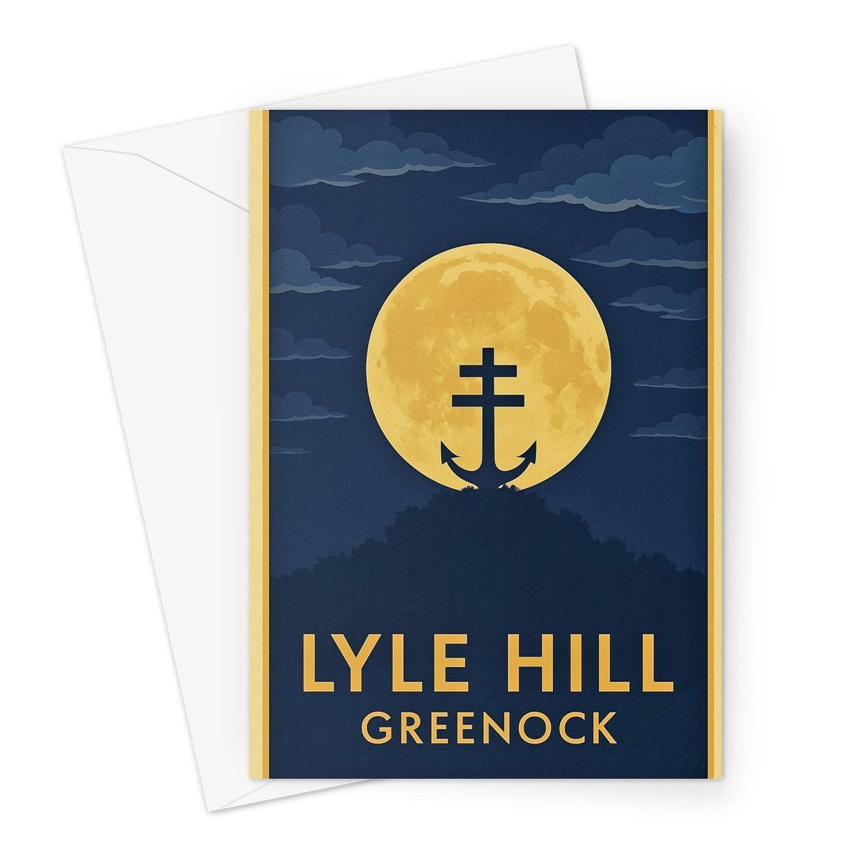 Lyle Hill Greenock ii Vintage Retro Art Greeting Card
