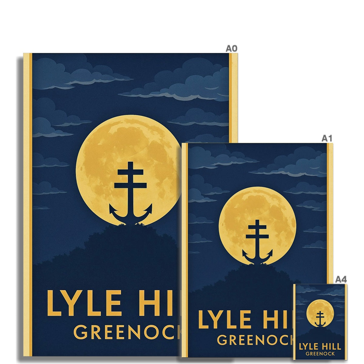 Lyle Hill Greenock ii Vintage Retro Fine Art Print