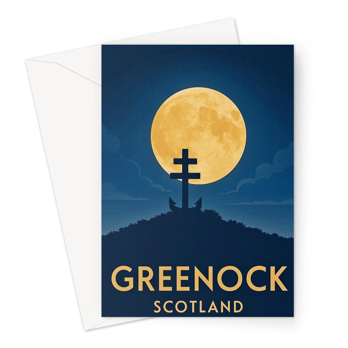 Lyle Hill Greenock Vintage Retro Art Greeting Card