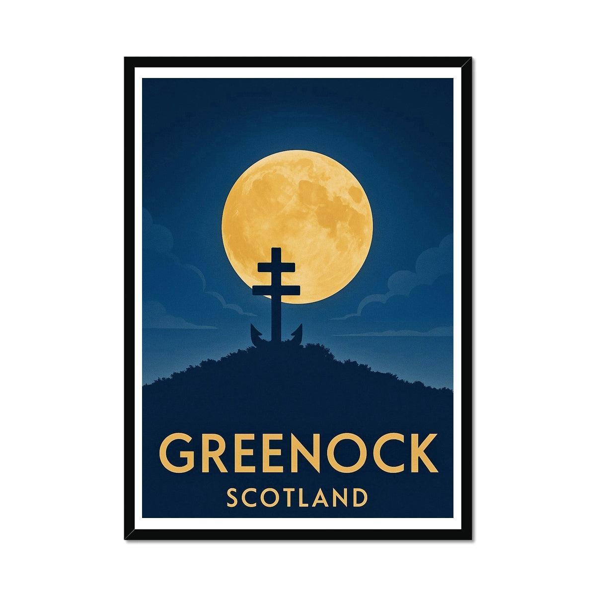 Lyle Hill Greenock Vintage Retro Framed Art Print