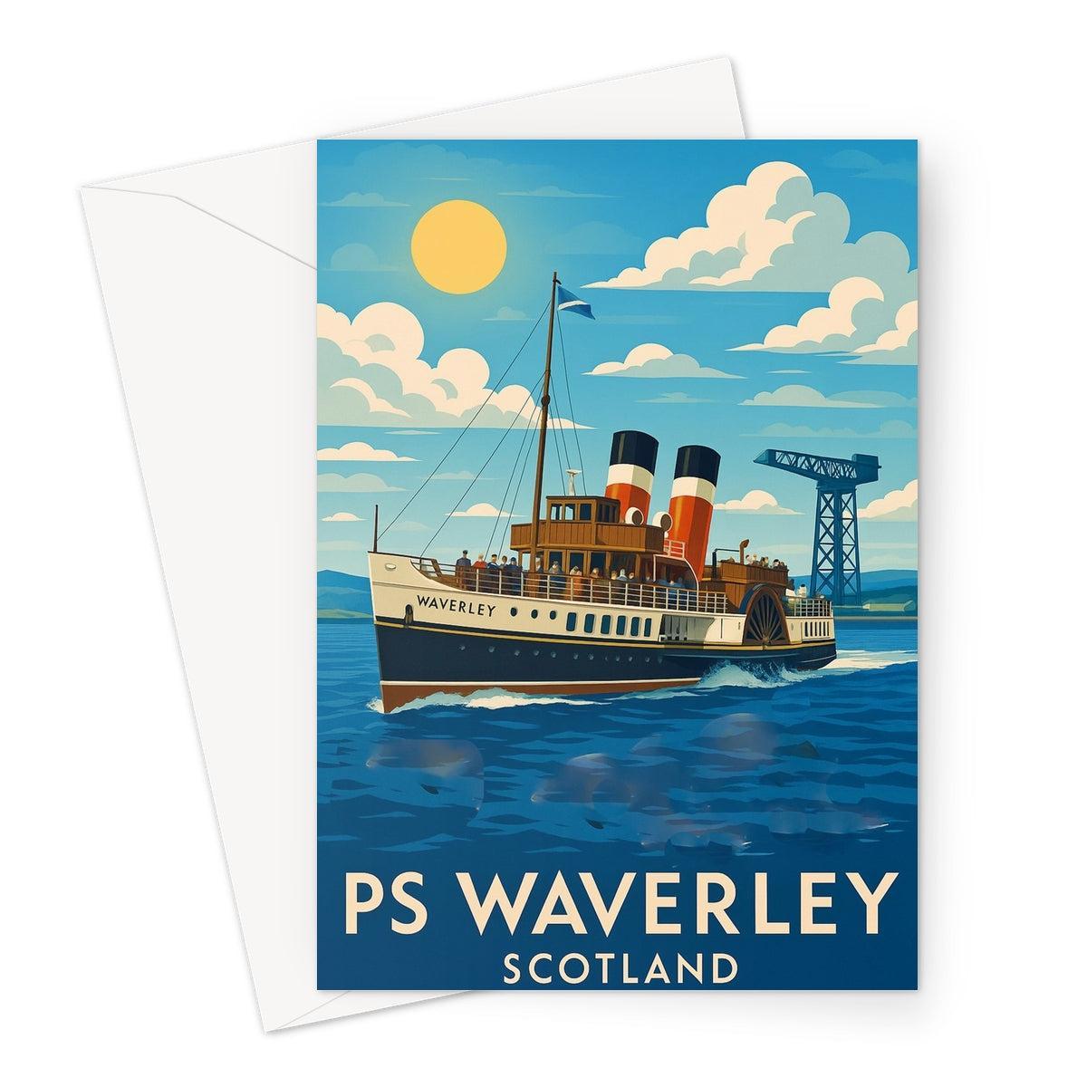 PS Waverley Vintage Retro Art Greeting Card