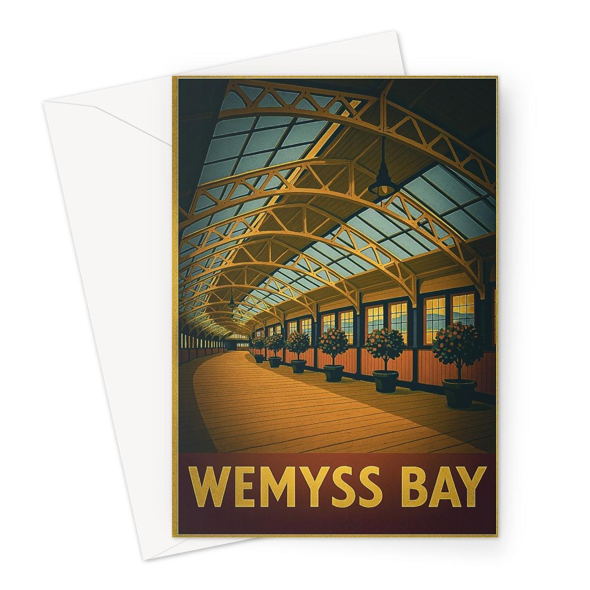 Wemyss Bay Vintage Retro Art Greeting Card