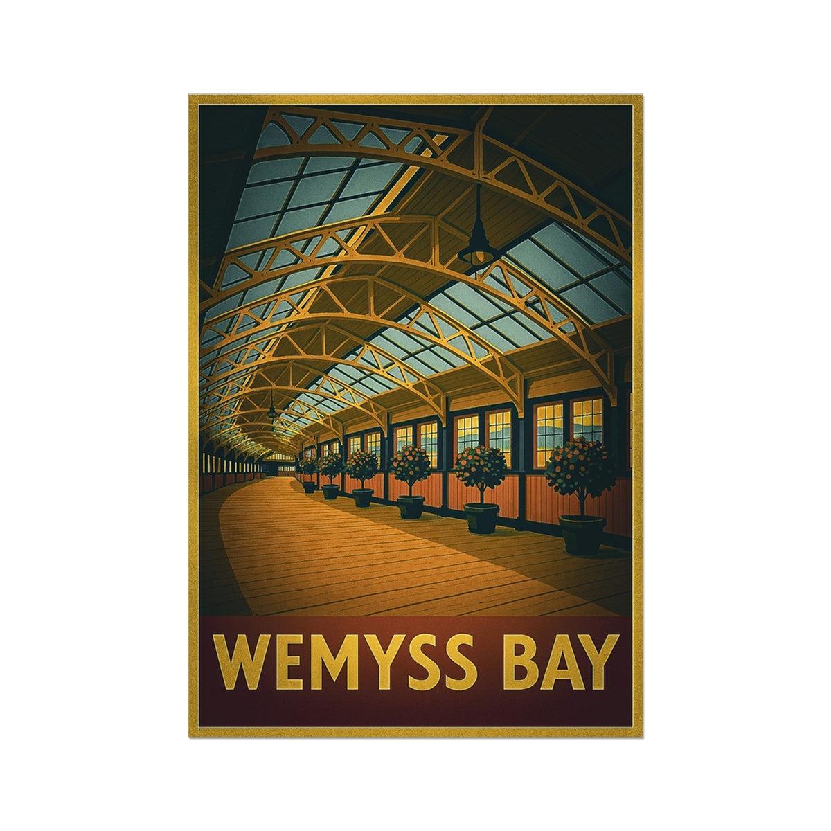 Wemyss Bay Vintage Retro Fine Art Print