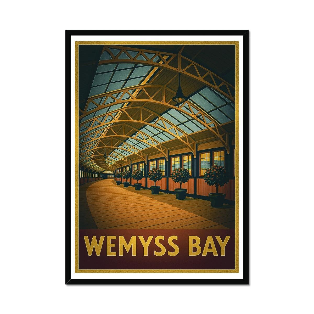 Wemyss Bay Vintage Retro Framed Art Print